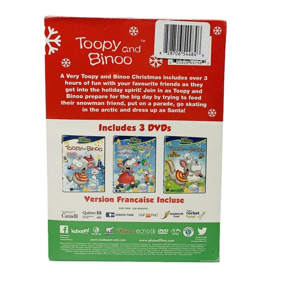 NEW A Very Toopy and Binoo Christmas 3 DVD Set Fun Holiday Santa Snowman Gift - Picture 6 of 8